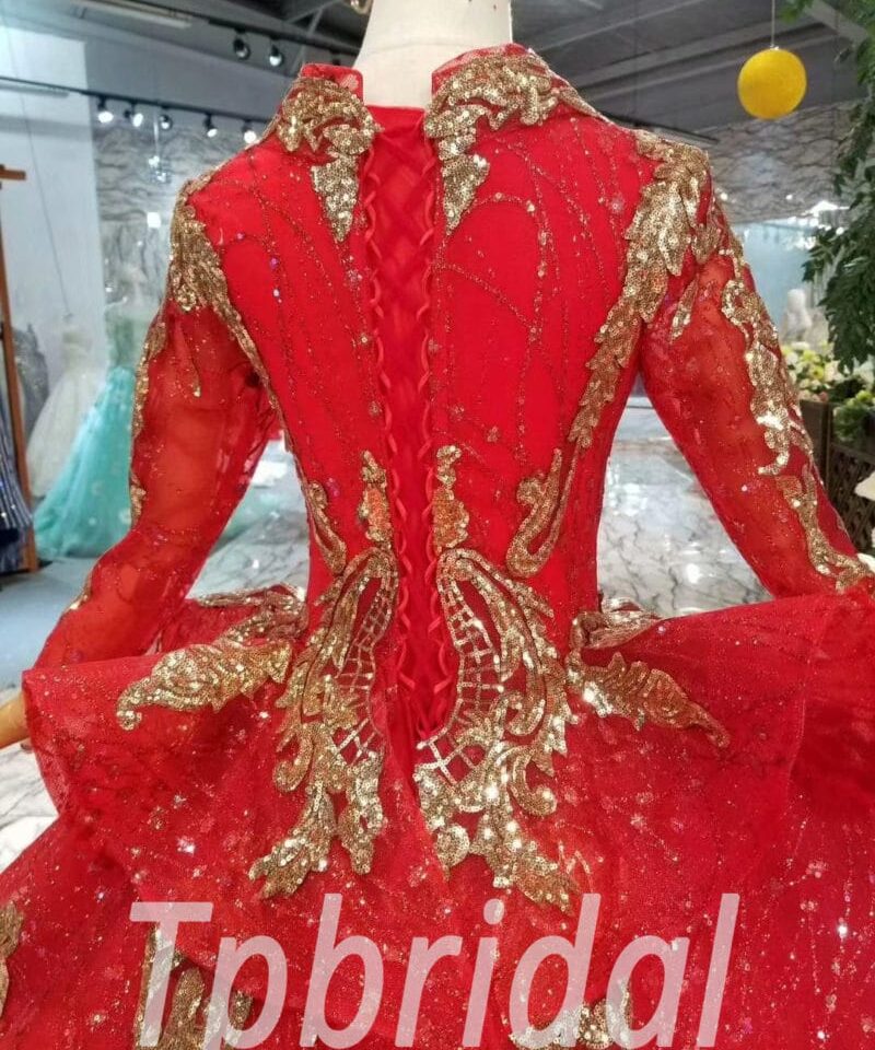 long sleeve evening gown-20393-04