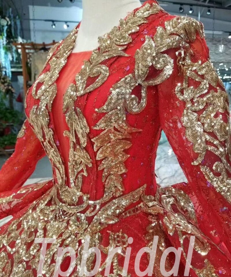 long sleeve evening gown-20393-04