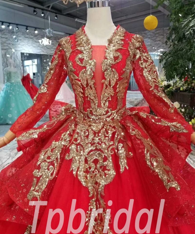 long sleeve evening gown-20393-04