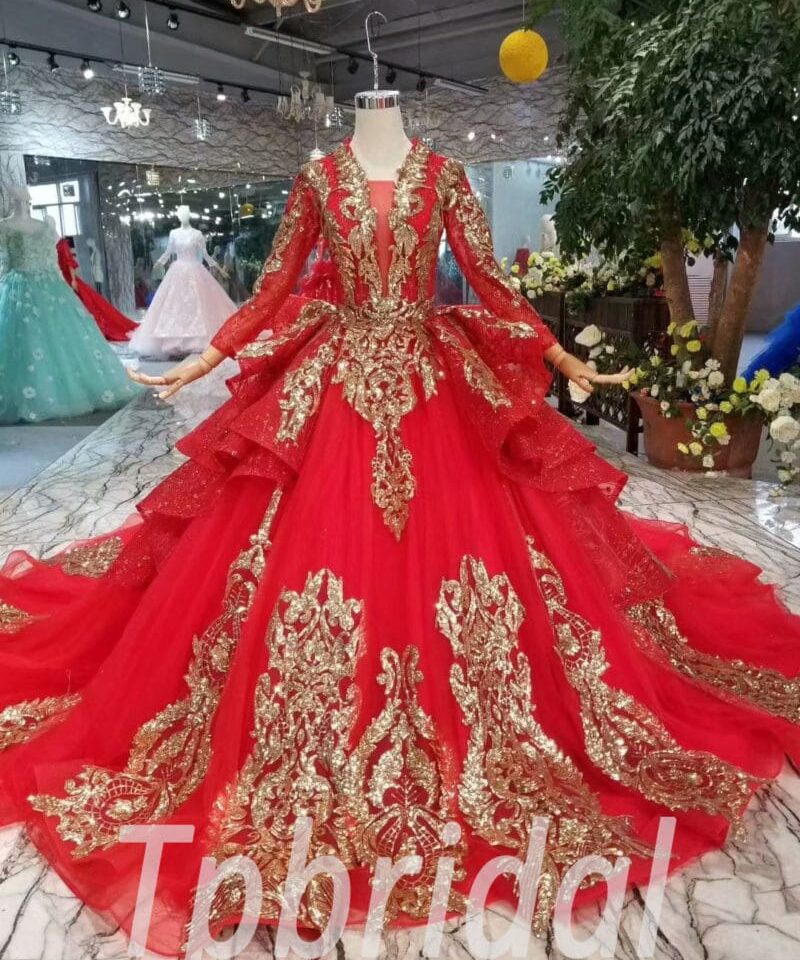 long sleeve evening gown-20393-06