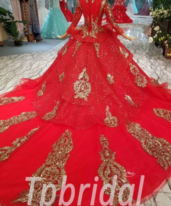 long sleeve evening gown-20393-08