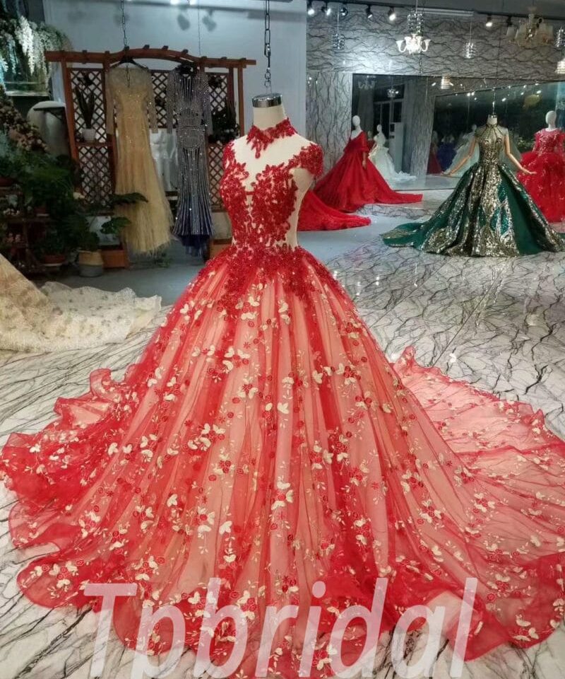 prom dress red-20387-07
