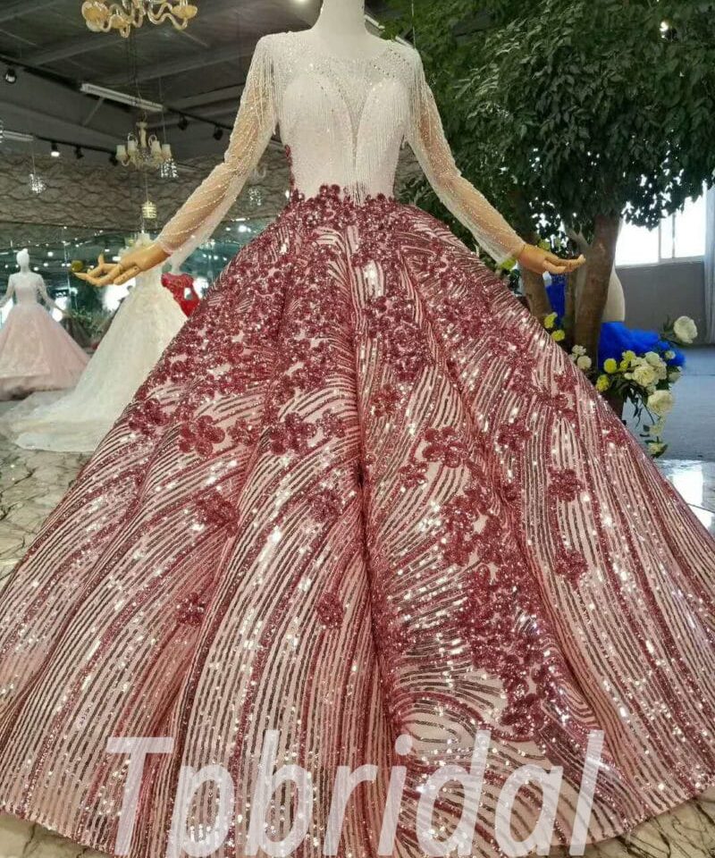 red and white prom dress-20364-01