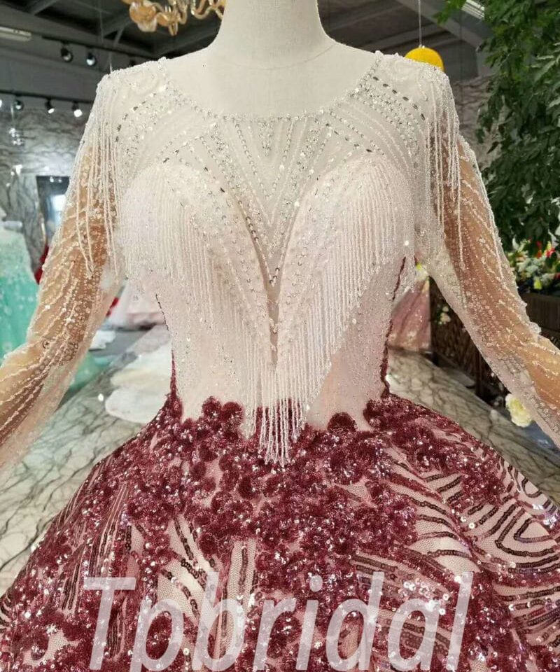 red and white prom dress-20364-04