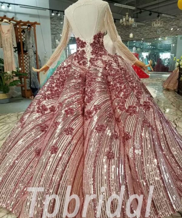 red and white prom dress-20364-06