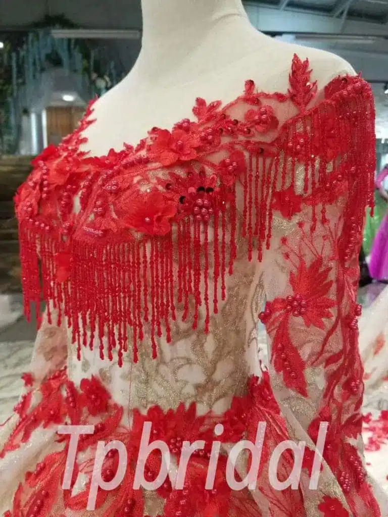 red and white quinceanera dress-20402-08