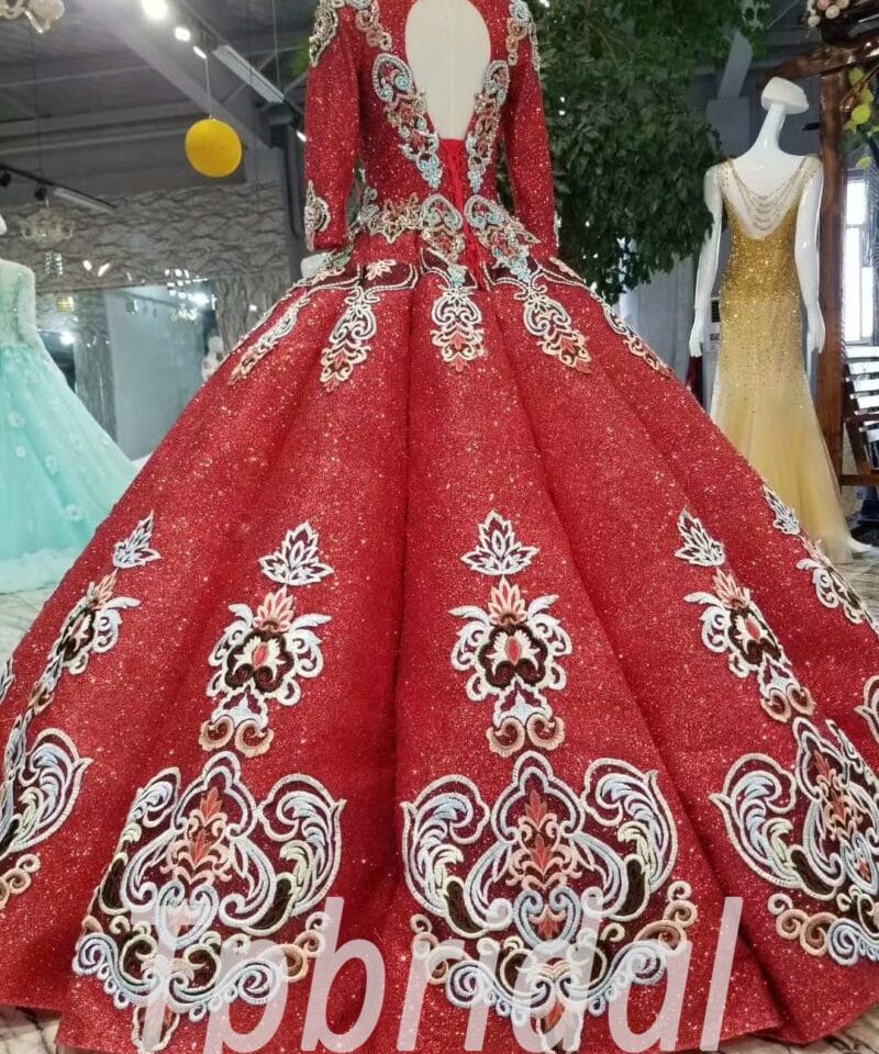 red ball gown-20395-02