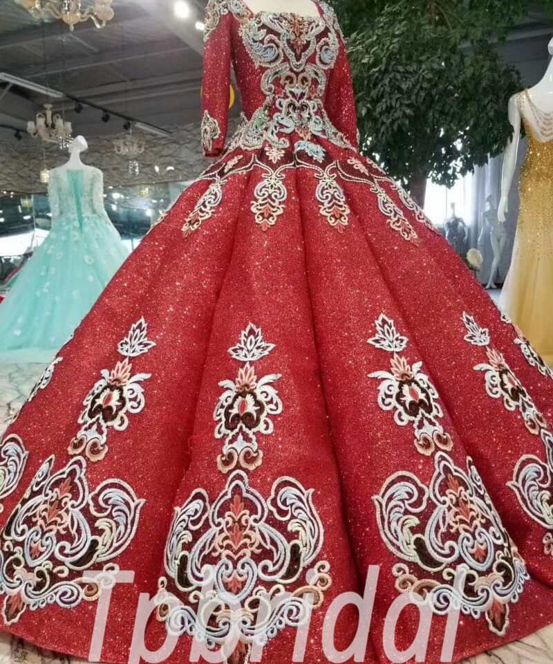 red ball gown-20395-04