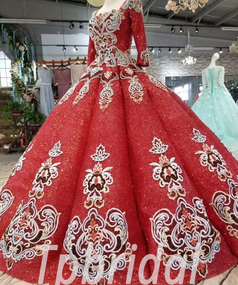 red ball gown-20395-04