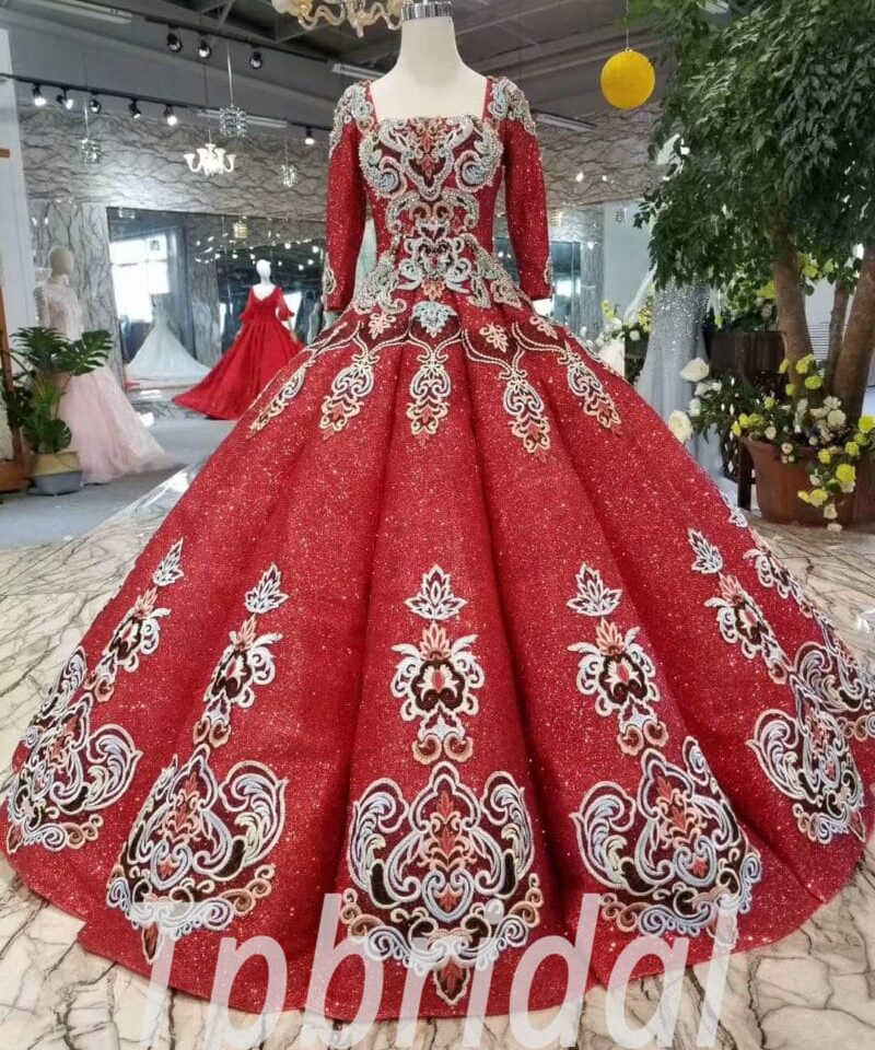 red ball gown-20395-05