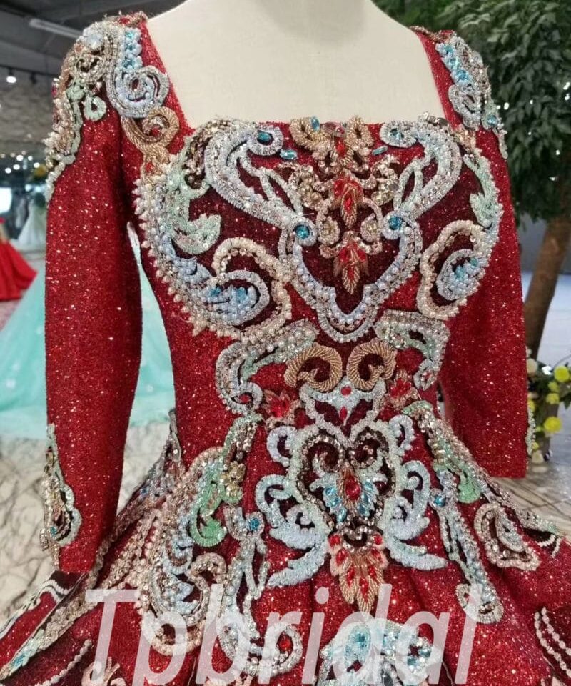 red ball gown-20395-06