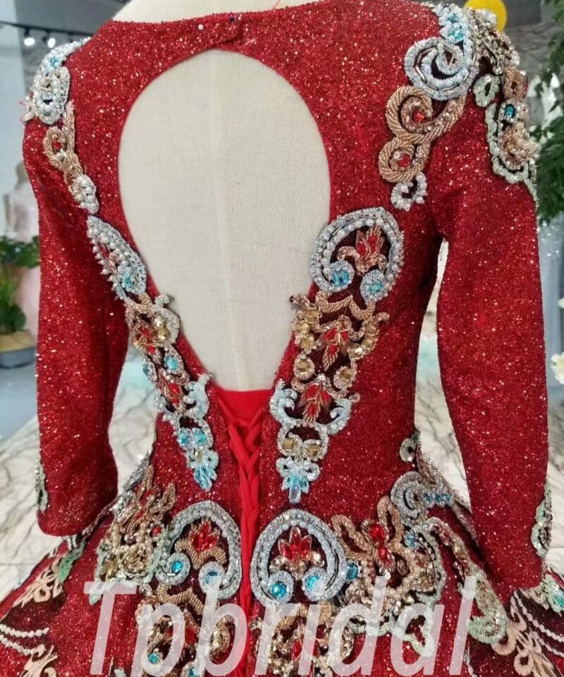 red ball gown-20395-07