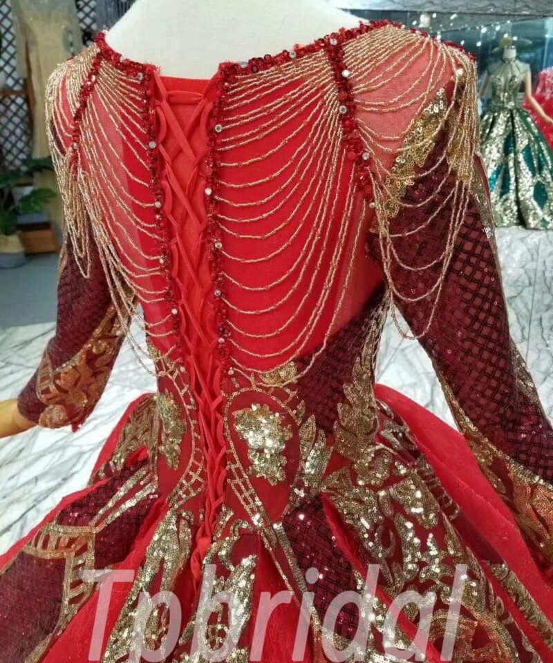 red bridal dress-20390-01