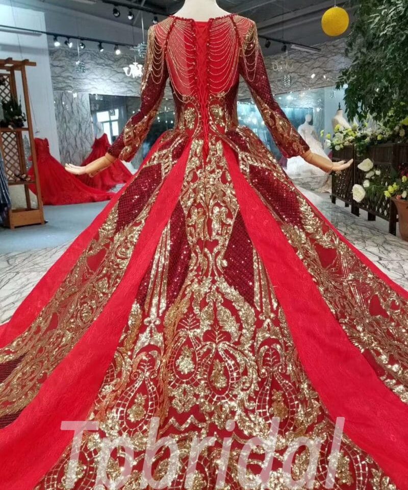 red bridal dress-20390-02