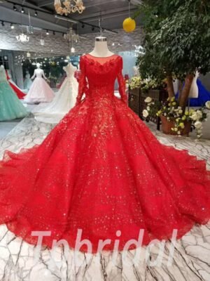 red formal dress-20372-01