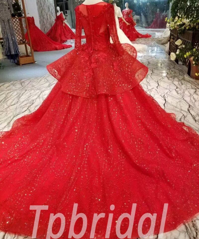 red prom dress plus size-20385-01