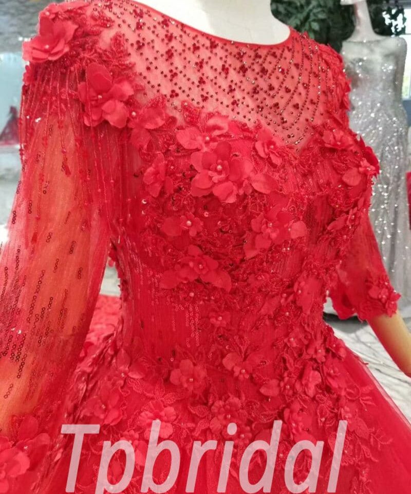 red wedding dress for sale-20400-04