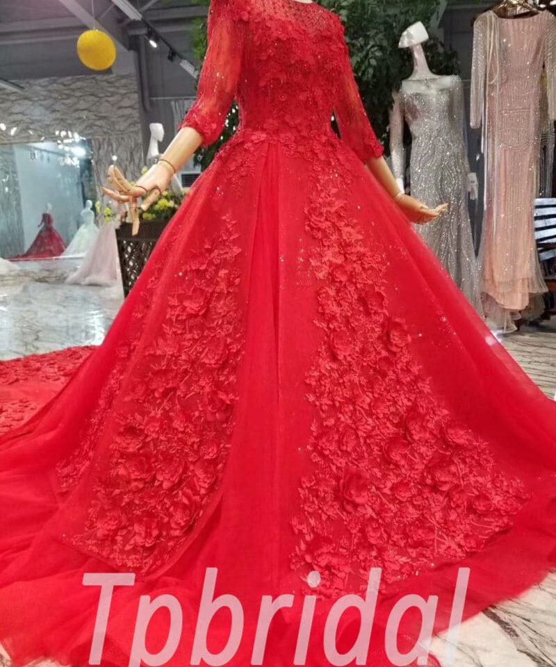 red wedding dress for sale-20400-05