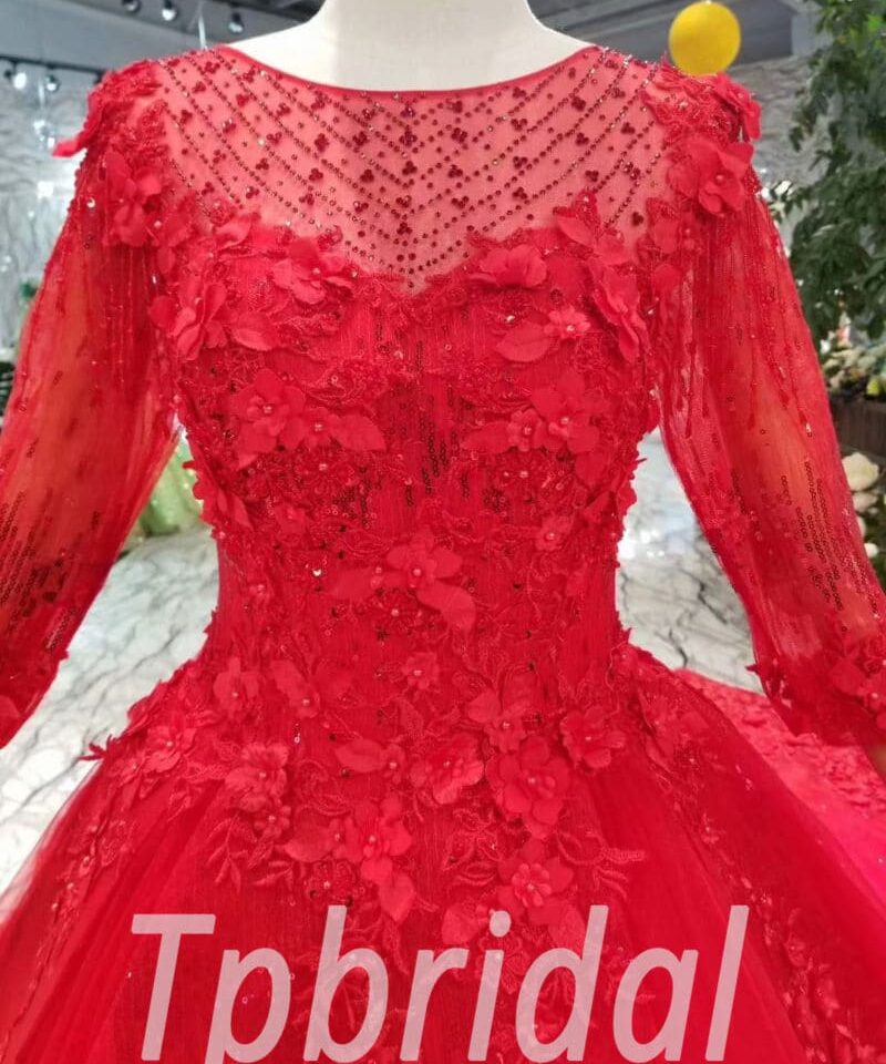 red wedding dress for sale-20400-06