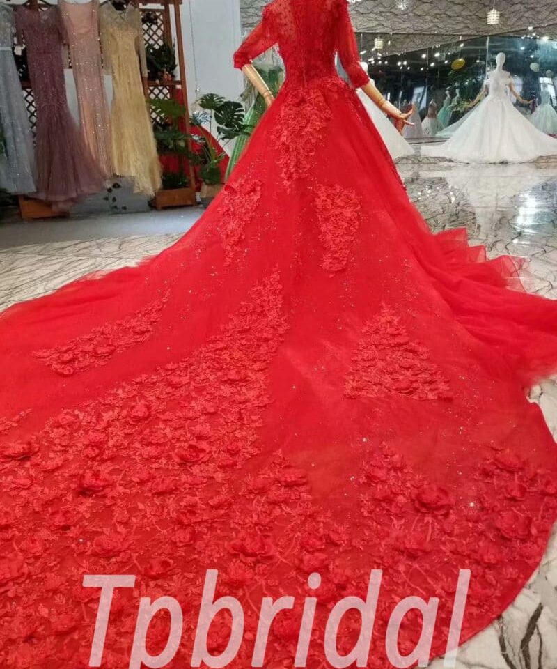red wedding dress for sale-20400-09