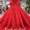 red wedding dress plus size-20374-01