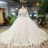 white wedding dress with sleeves-20378-01