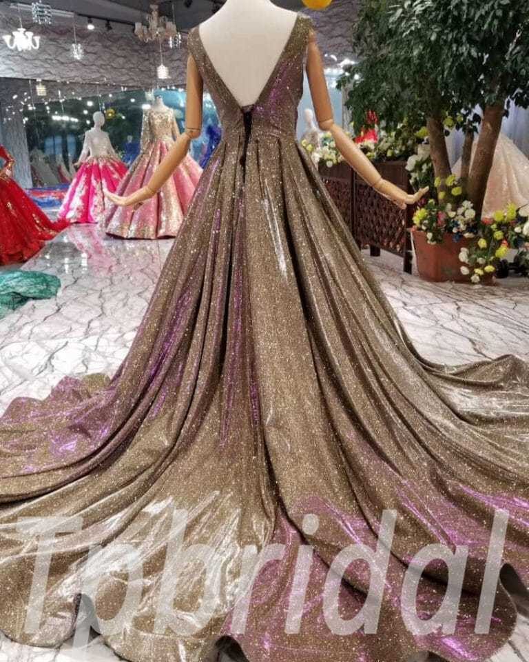 a line evening dress-0407-01