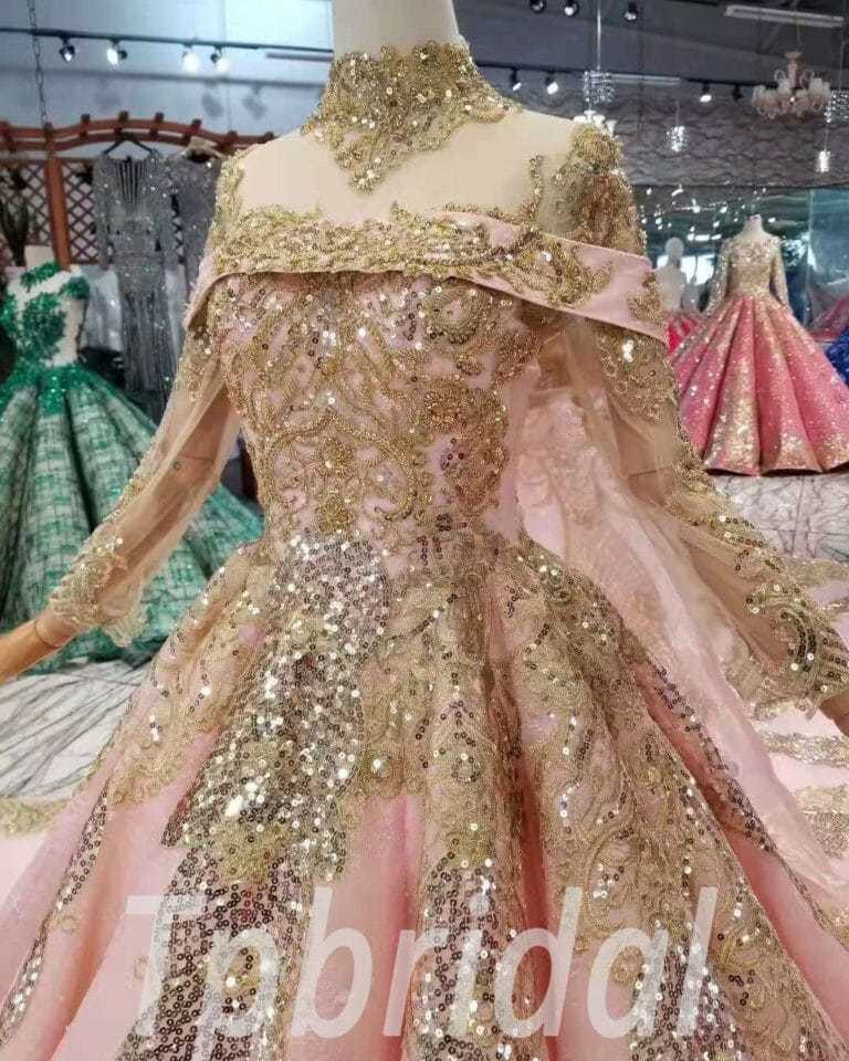 pink and gold wedding dress-0406-02