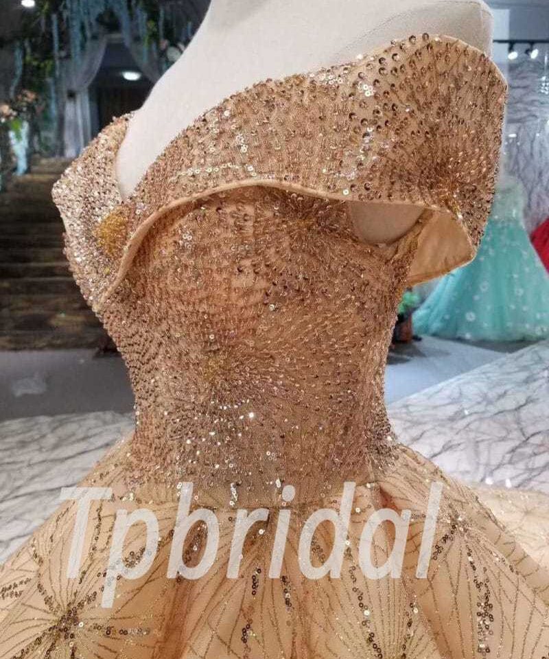 gold prom dress plus size-418-05