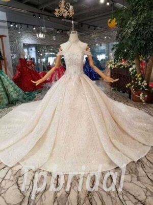 halter wedding dress-0414-03
