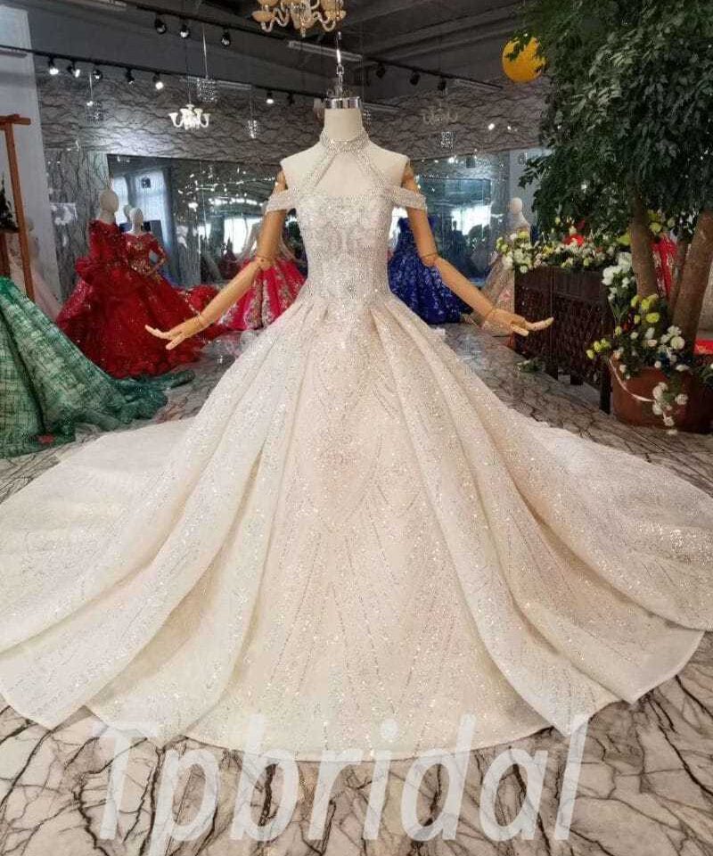 halter wedding dress-0414-03