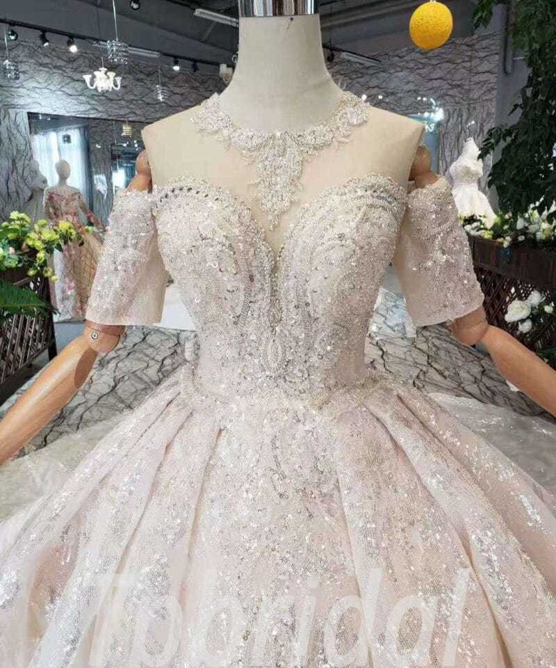 bling ball gown wedding dress 505-01