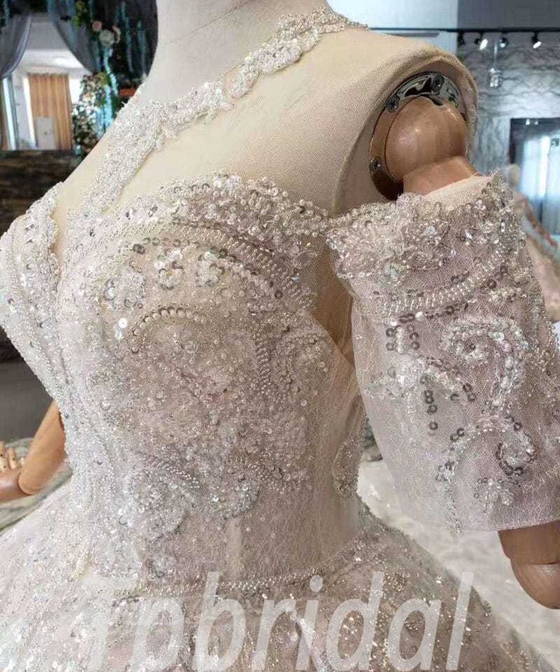 bling ball gown wedding dress 505-03