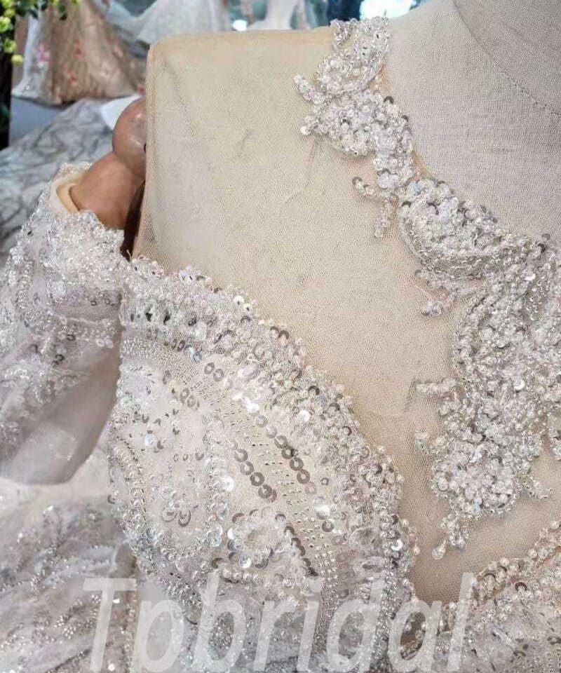 bling ball gown wedding dress 505-05