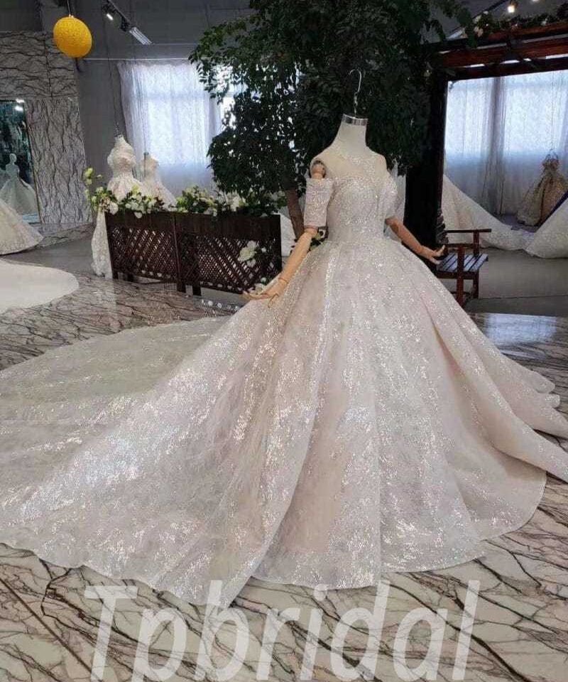 bling ball gown wedding dress 505-07
