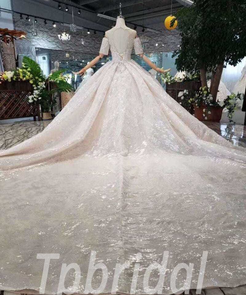 bling ball gown wedding dress 505-09