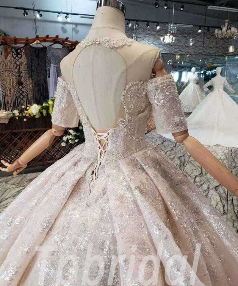 bling ball gown wedding dress 505-10