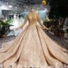 high neck wedding dress 507-01