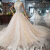 Spaghetti Strap wedding dress 523-02