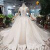 high neck wedding dress 520-01