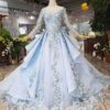 light blue prom dress 509-01