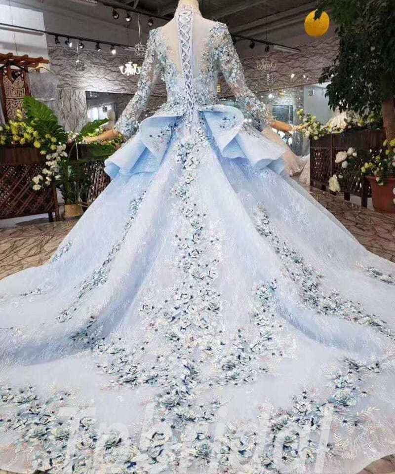 light blue prom dress 509-07