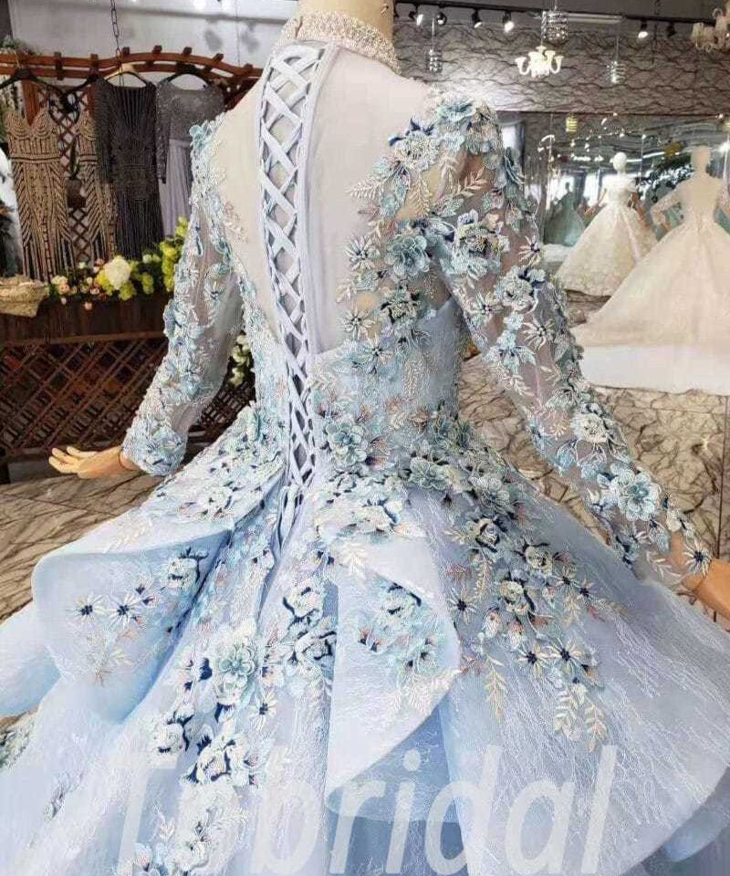 light blue prom dress 509-08