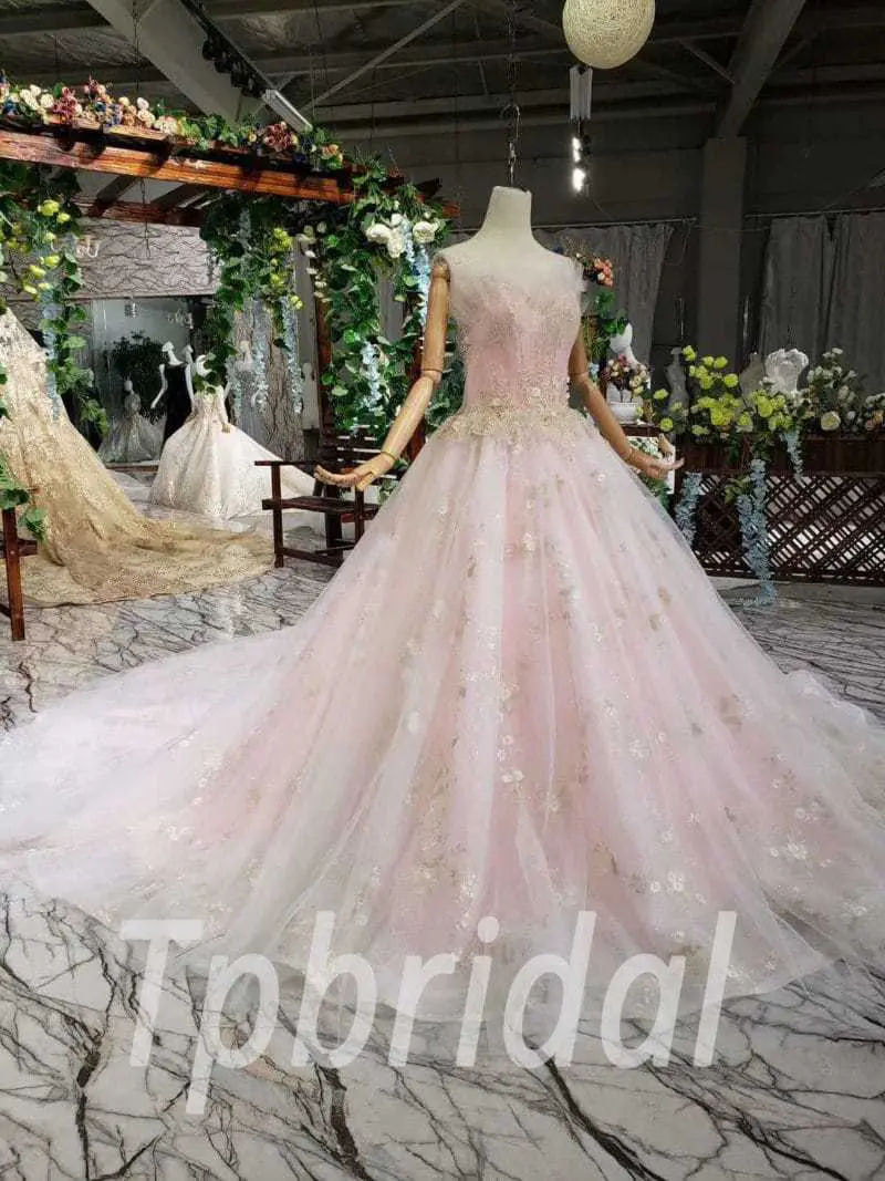 pink wedding gown 519-03