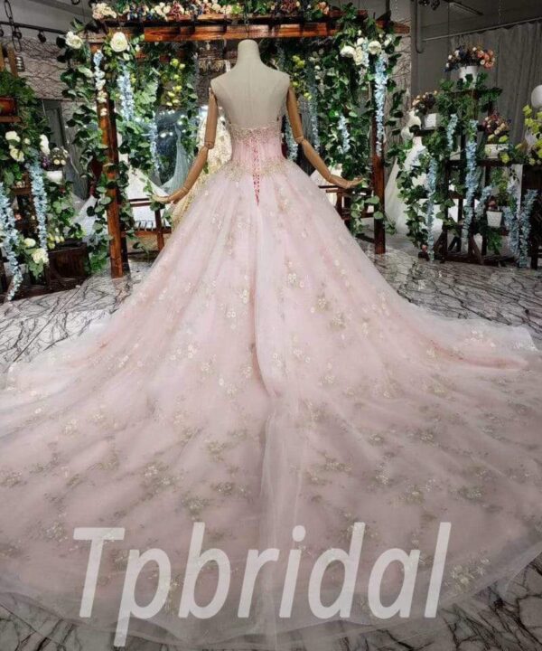 pink wedding gown 519-06