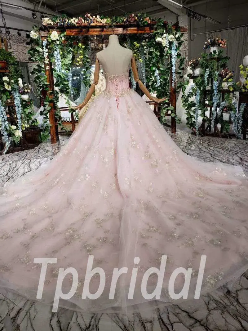 pink wedding gown 519-06