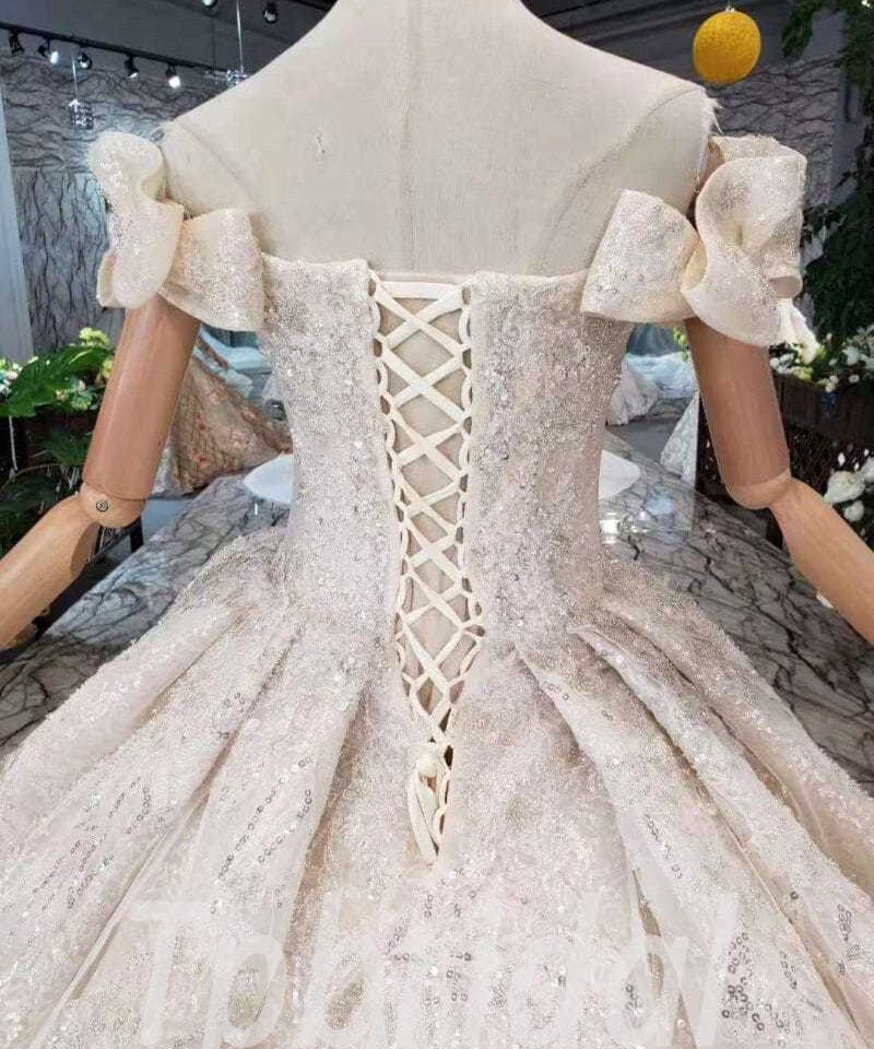 sparkling wedding dress 510-09