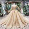 gold bridal dress 552-01