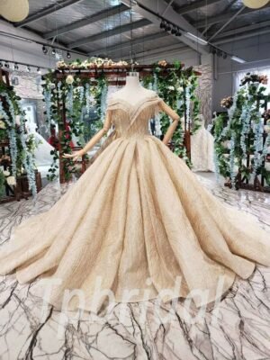 gold bridal dress 552-01