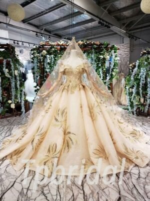 gold wedding dresses for sale 553-01